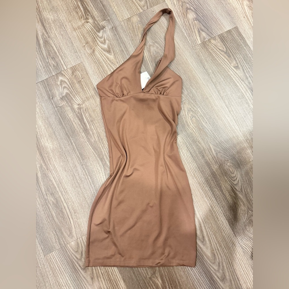 H&M Chic Tan Backless Dress